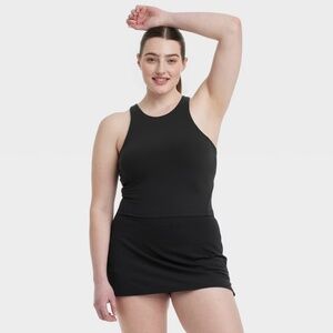 Target All In Motion Every Day Soft Cropped High Neck Workout Tank in Black XL